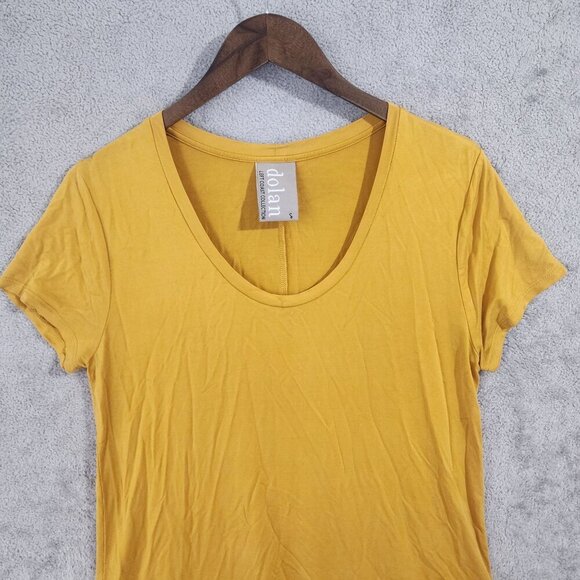 Anthro Dolan Coast Collection Women's S Yellow Short Sleeve Dress 8PT - Picture 2 of 7